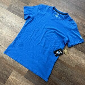 NWT Kuhl Wildfibre Bravado‎ T Rally Blue Men's Sz L Organic Cotton